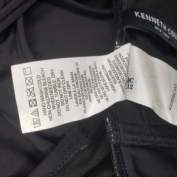 Kenneth Cole New York Women's Black Bold Intentions Plunge One-Piece Swimsuit M - Picture 8 of 11